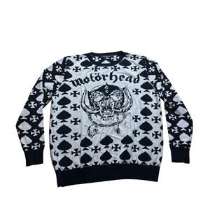 Vintage Motörhead Knit Christmas Sweater "Warpig" logo and Ace of Spades Men 3XL
